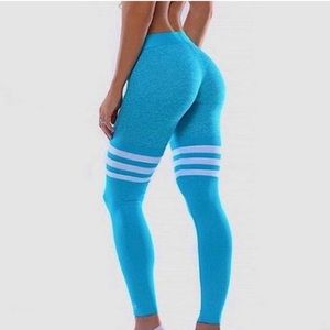 Bombshell Sportswear Icy Blue thigh high sock leggings